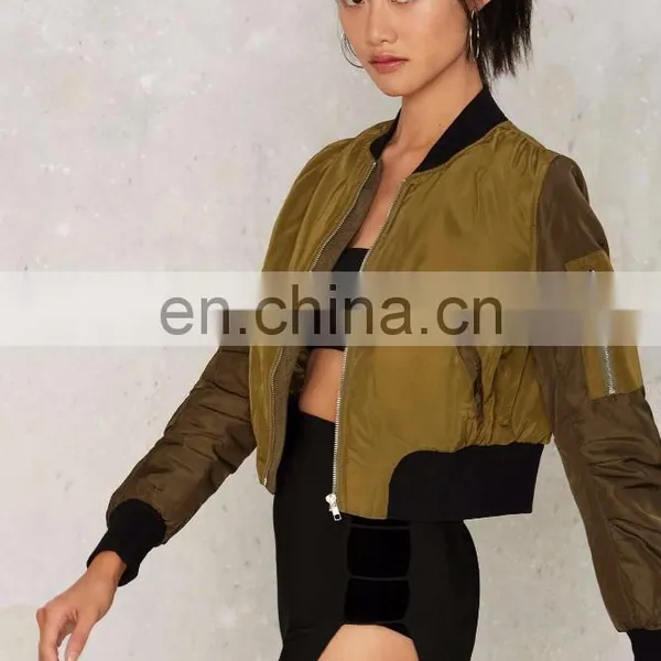 2017 Spring Custom Bomber Jackets Girls Short Jackets Wholesale photo-3