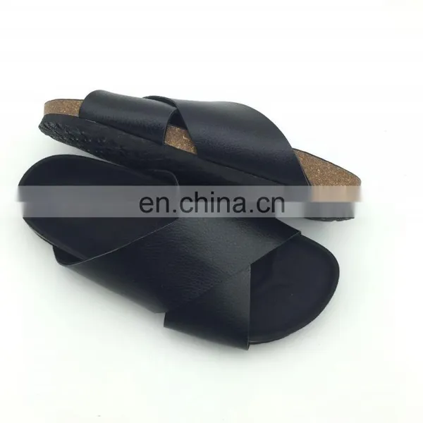 Wholesale Birken Cork Sandal Leather Stock Slippers Mens Oxford Slipper photo-4