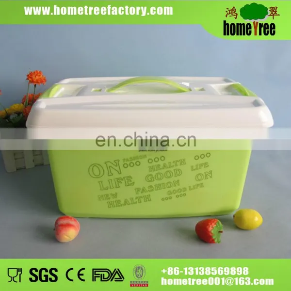 Multi-functional Rectangle Plastic Storage Container With Handle