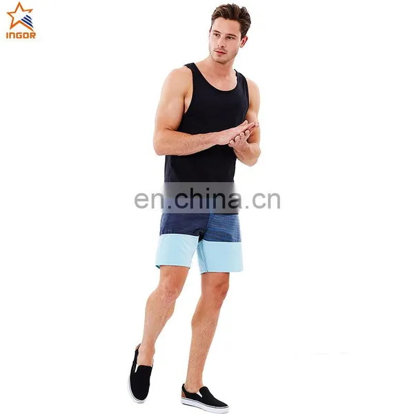 Summer Burnout Drop Armhole 95% Cotton 5% Plain Spandex Stringer Mens Blank Custom Tank Top Men Gym photo-5