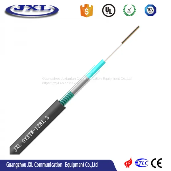 Unitube Armored Two Steel Wires Loose Tube GYXTW 12 Core Single Mode Fiber Optic Cable