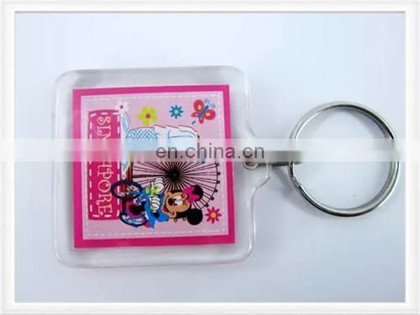 Oval Shape Custom Card Inserted Acrylic Keychain photo-5