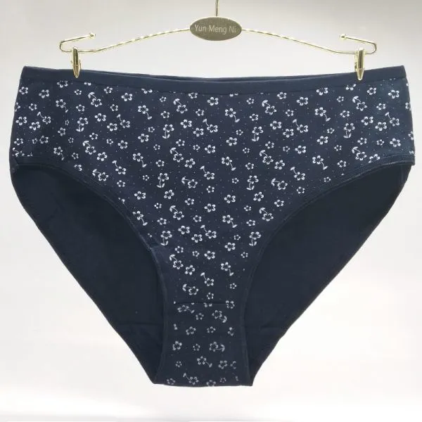 Pretty Flower Printed Grils Briefs Big Size XXL/XXXL/XXXXL Lady Panties Sexy Girls Preteen Underwear photo-4