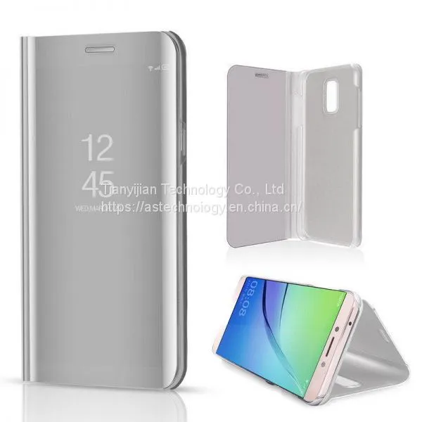 For Samsung Galaxy A5 A7 A8 2018 Smart Mirror Leather View Flip Stand Case Cover photo-4