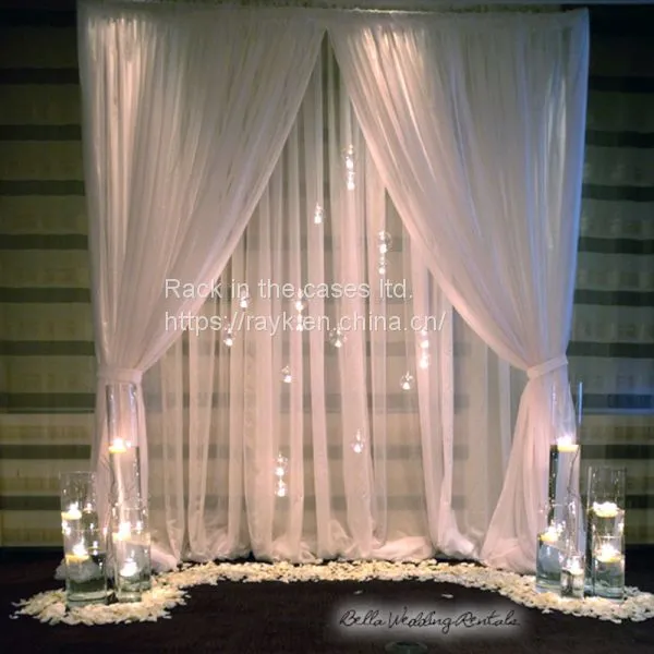 RK Wedding Backdrop Chiffon Drape Pipe and Drape With Alternative Size From RK for Sale photo-3