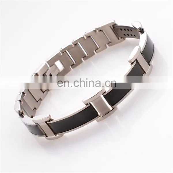 Custom Logo Bio Bracelet Energy Care Health Major Stainless Magnetic Bracelet photo-6