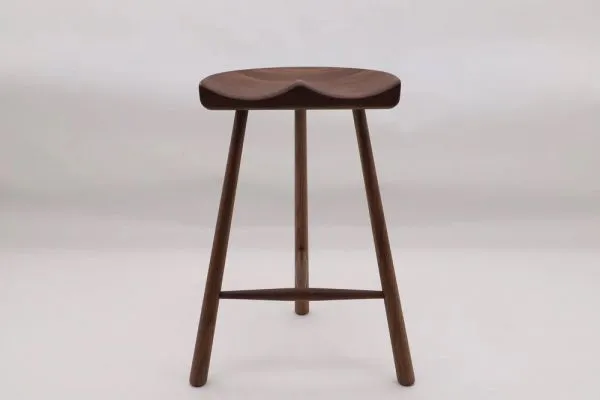 Mid century furniture  Werner Design Shoemaker bar chair arhaus wooden bar stool with back  solid wood bar stool bar stool office chair