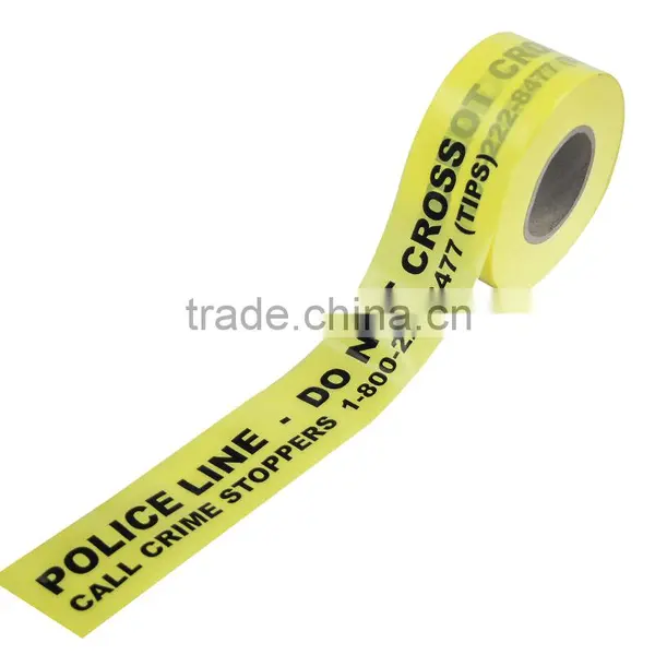 Low Factory Price Non Adhesive PE Barrier Tape With Word Police Line Don Not Cross OP013-12 photo-2