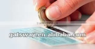 Plastic scratch card