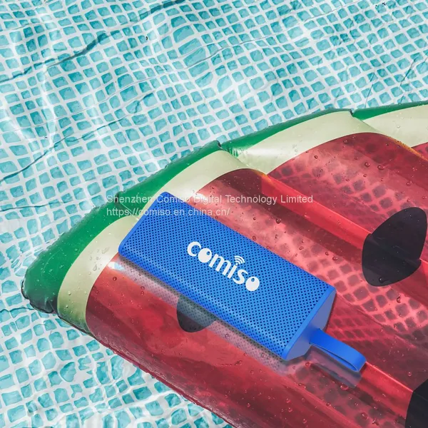 COMISO IPX7 Waterproof Bluetooth Speakers With 10W Loud Sound, 24H Playtime, 100Ft Wireless Range, Support Handsfree Call, TF Card, Portable Outdoor Speaker for Travel photo-3