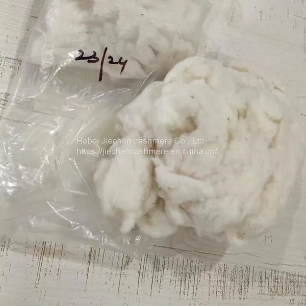 Factory Newest White Dehaired Cashgora 19mic 22mm With Mercerized and Greased for Filling Material