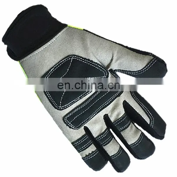 Factory Mechanical Reflective Mechanic Safety Repair Non-Slip Industrial Synthetic Leather Work Gloves photo-4