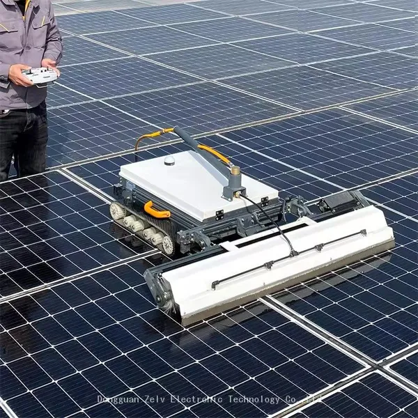 solar panels cleaning automatic system cleaning solar panels robot