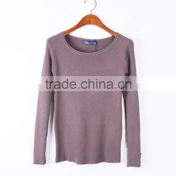 Hot Sale Beautiful Sweaters for Girls Round Collar Sweater for Women photo-2