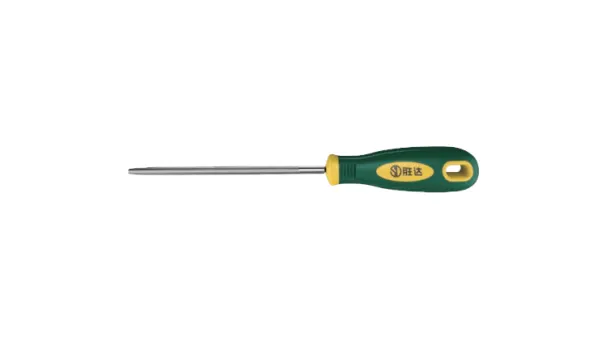 Round File with Dual‑Color Plastic Handle, Medium‑Tooth High‑Carbon Bearing Steel Inner‑Hole Polishing Tool in 6/8/10/12 inch
