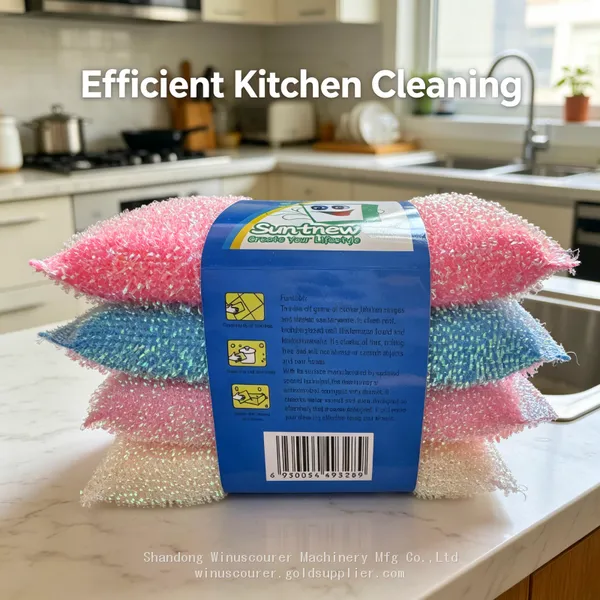 Dual Purpose Sponge Scrubber, Gentle Yet Effective Dish Washing Sponges for All Surfaces photo-2