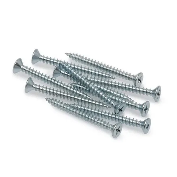 Wholesale Price Wood Screws With White Zinc Plating Full Thread C1022A for Cabinet Making Bulk Packing Free Samples 1 Year Warranty photo-5