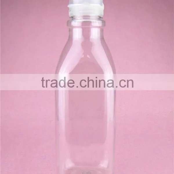 27oz 780ml Clear Square Food Grade Plastic Pet Milk Bottle for Sale photo-3
