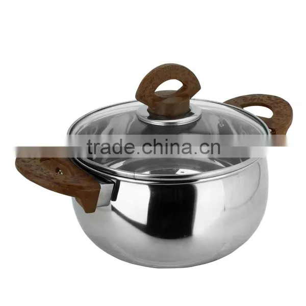 4pcs Set Stainless Steel Cookware Set Cooking Pot With Side Handles photo-4
