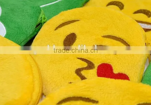Free Sample Plush Emoji Bag/plush Emoji Coin Purse/stuffed and Cute Emoji Change Purse photo-5