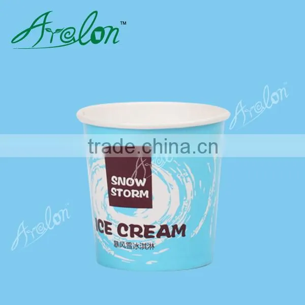 Logo printed Disposable double PE children Icecream paper cups/bowl