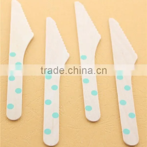 Eco-friend Wholesale Wooden Knives/mini Dessert Knives Suit for Party/afternoon Tea photo-4