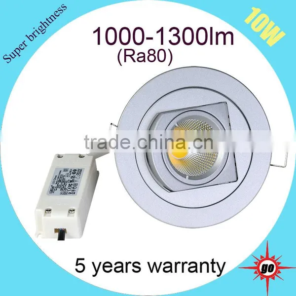 360 Degree Rotatable Led Ceiling Light Power Dimmable 10w Cob Gimbal Downlight Quality Choice photo-4