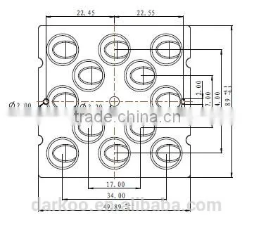 High Power Samsung LM301A Streetlight Lens 12 in One DK5050-150X75-TPII-S photo-3