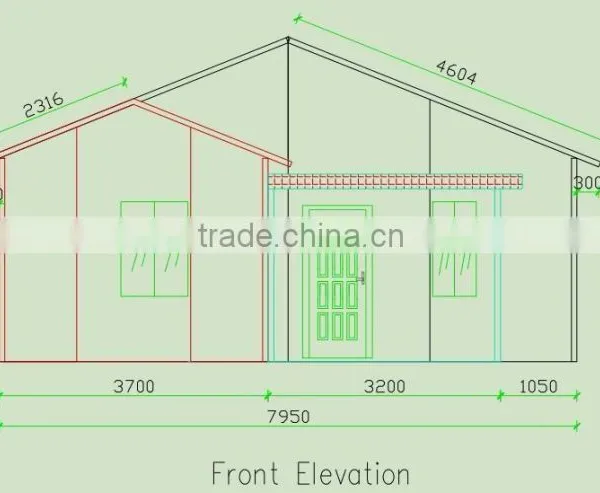 Good Quality Easy Assembled Beautiful Design 50m2 Low Cost Prefab Houses Price photo-3
