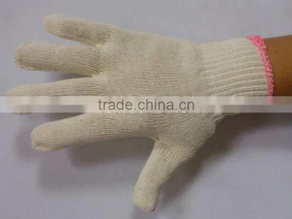 201 RAW WHITE 900 GRAMS 7 KNITTING COTTON SAFETY WORKING GLOVE photo-4