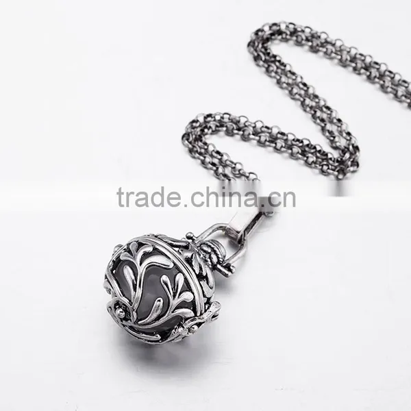 OEM Gold Filigree Cage Pregnancy Necklace photo-4