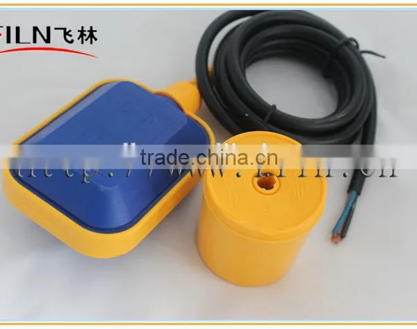 Free shipping cost Rectangle 10A Float Switch for tank water level float switch with 2 meters wire