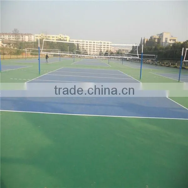 Silicon PU Material Outdoor Volleyball Court Flooring