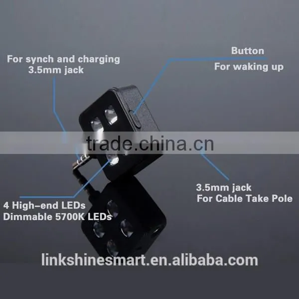 Cell Phone Camera Micro Light- Fill Night Using Enhancing Flash Light Mini 4 LED Speedlite photo-4
