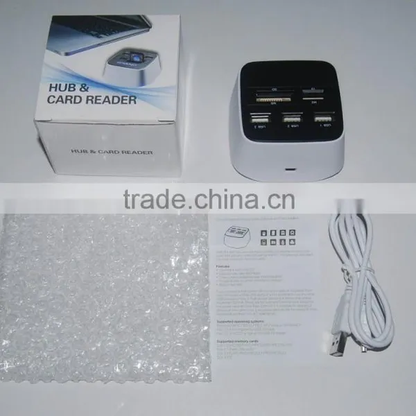 Promotional Gift Light-Up Combo USB HUB With Card Reader With LED Logo photo-6