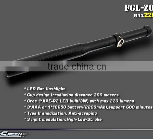 Bat Body Rechargeable 18650 Battery 3W XPE R2 Torch photo-3