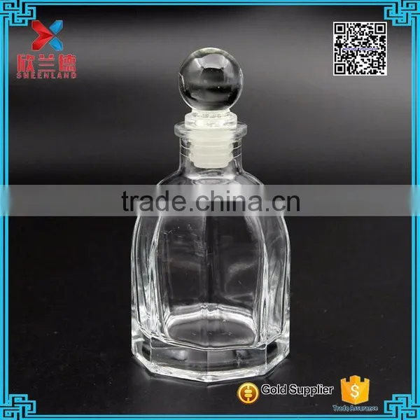 Water transfer print Cylinder Aromatherapy Reed Diffuser Fragrance Glass Bottle 100ml