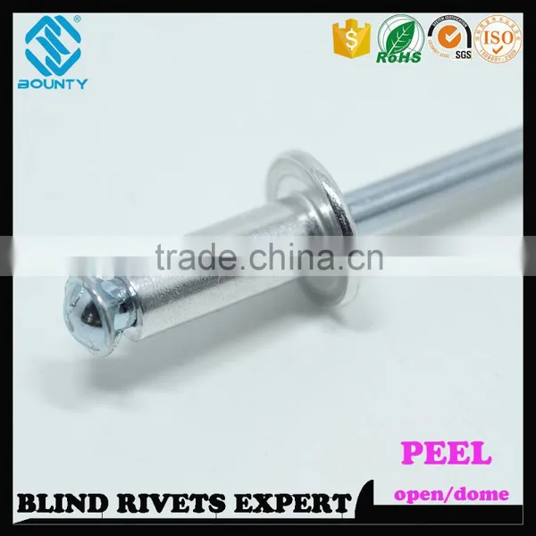 HIGH QUALITY OPEN END MANUFACTURER ALUMINUM BLIND PEEL TYPE RIVETS photo-6