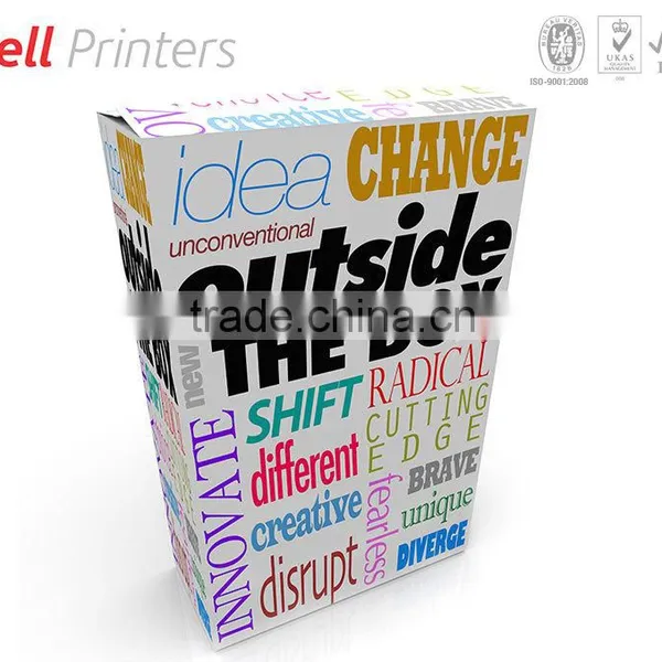Custom designed outer paper board box printing from india