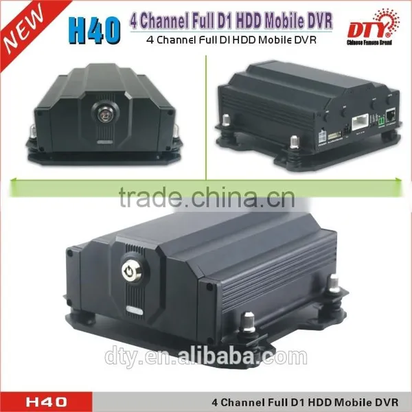 DTY 4ch Full D1 Hdd Gps 3g 4g Mobile Dvr Car Dvr Vehicle Surveillance DVR | H40