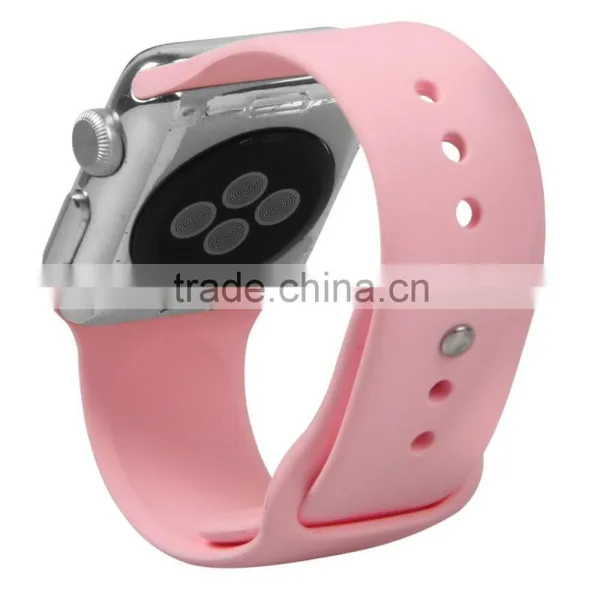 Soft Silicone Replacement Sport Band for Apple Watch, For Apple Watch Rubber Wrist Watch Strap photo-2