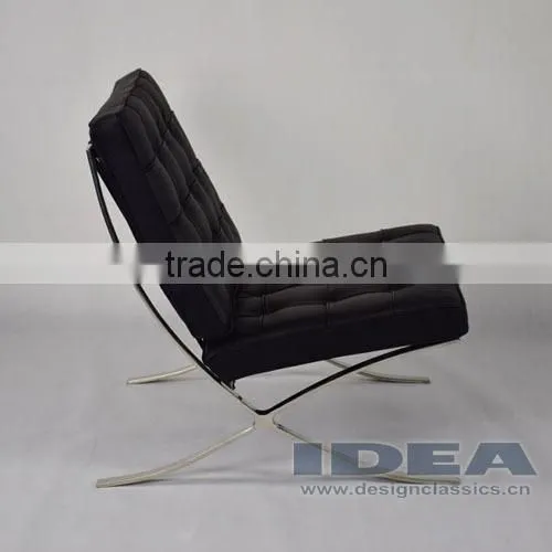DC2001 Replica Mies Van Der Rohe Barcelona Chair - Black photo-4