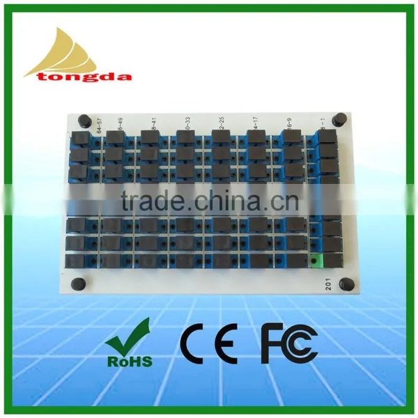 SC FC APC UPCconnector FTTH 1X64 PLC Optical Splitter PLC photo-3
