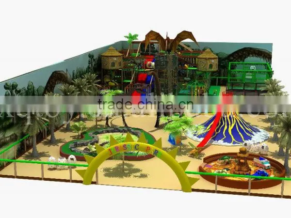 Dinosaur Theme Indoor Playground Equipment/Large Size Jurassic Amusement Park photo-2