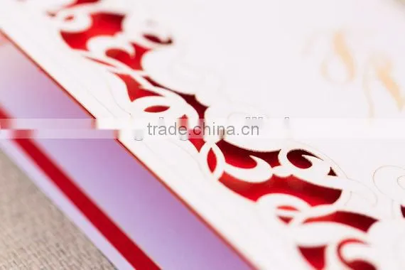 2016 Fancy Laser Cut Love Swirl Wedding Invitation, Chic Invitations photo-4
