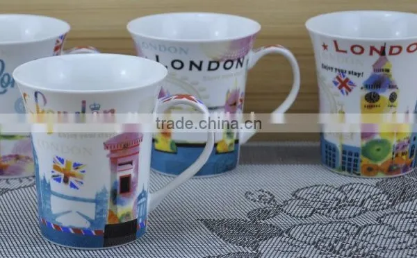 11OZ Love Forever Design Full Decal Print Coffee Cups, Shiny Surface Porcelain Mug, KL5004-11022 photo-2