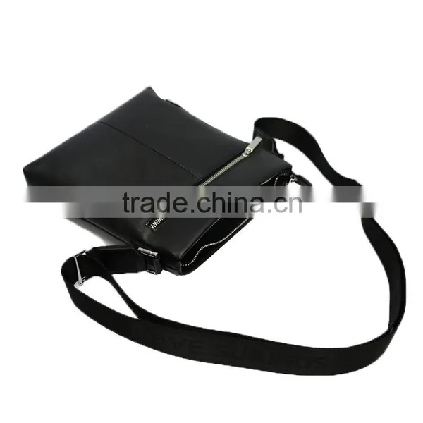 Newest Shoulder Bag Black Genuine Leather Bag Briefcase for Men photo-3