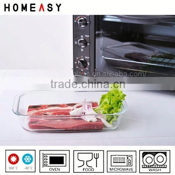 Clear Glass Microwave Bakeware Cookware
