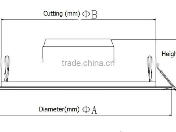 HIGH QUALITY Led Downlight Housing 3W-24W Led Recessed Downlight PF>0.9 photo-3