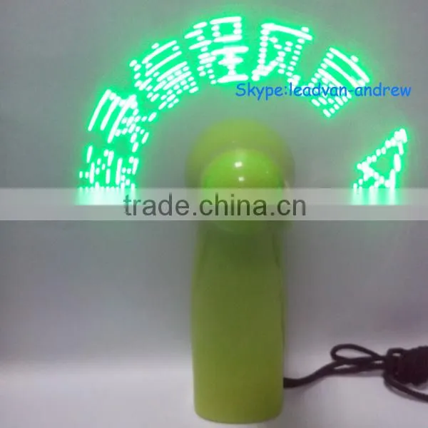 Customize Promotion Gifts Mini LED Message Fan With Handheld and Hanging Design photo-2
